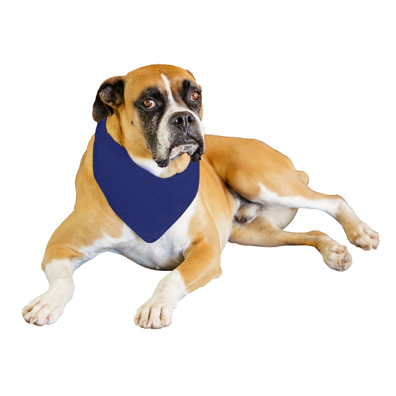 Mechaly 6 Pack Solid Polyester Dog Neckerchief Triangle Bibs - Extra Large
